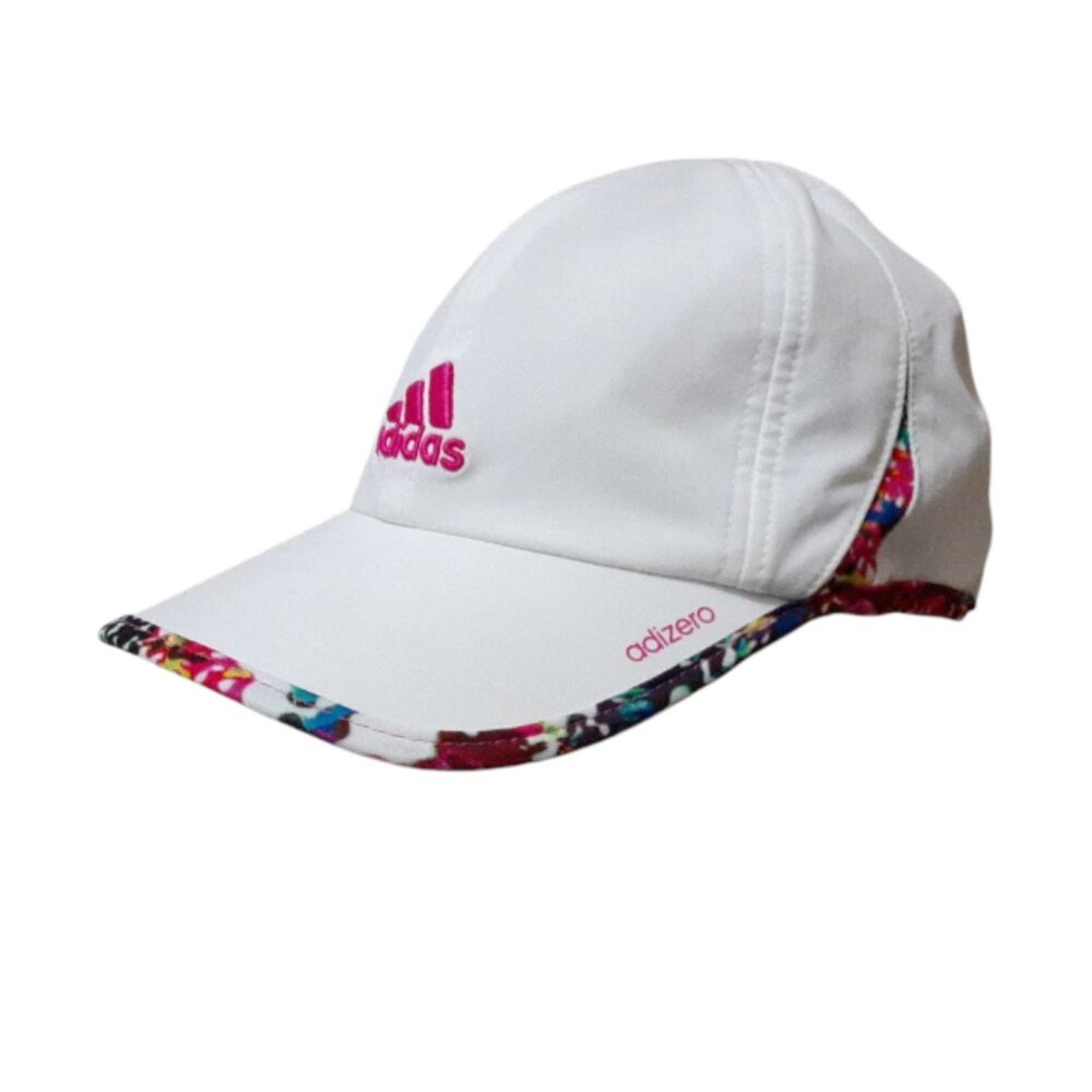 Adidas Adizero Hat Climacool Adjustable White Pink Multicolour Rim OS Women